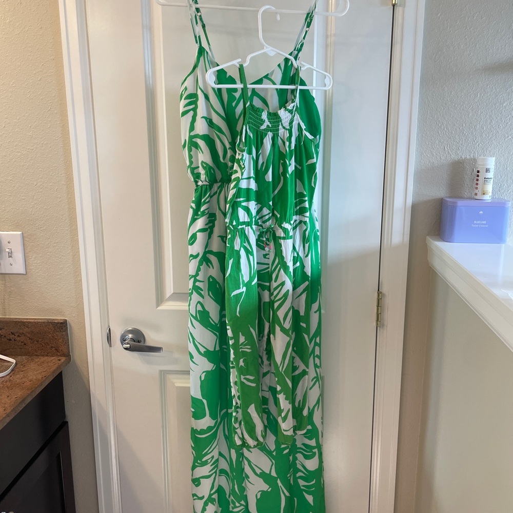 Mommy & Me Green and White Jumpsuit